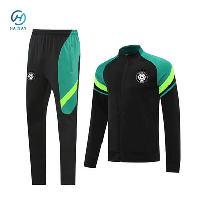 Moisture-Wicking Fabric Football Training Tracksuit Custom Team LOGOs with Insulated Jacket