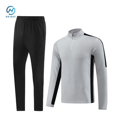 Winter Men Running Sports Clothing Football Kit with Automated Cutting Technology